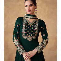 Swara Long Chinon Silk Gown With Dupatta - Master