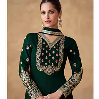 Swara Long Chinon Silk Gown With Dupatta - Master