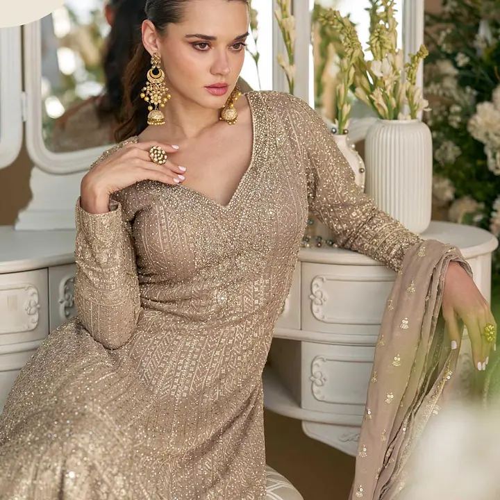 SAYURI DESIGNER VIRASAT GEROGETTE SALWAR SUIT - Master