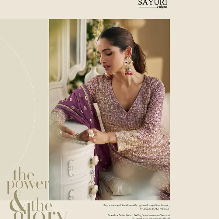 SAYURI DESIGNER VIRASAT GEROGETTE SALWAR SUIT - Master