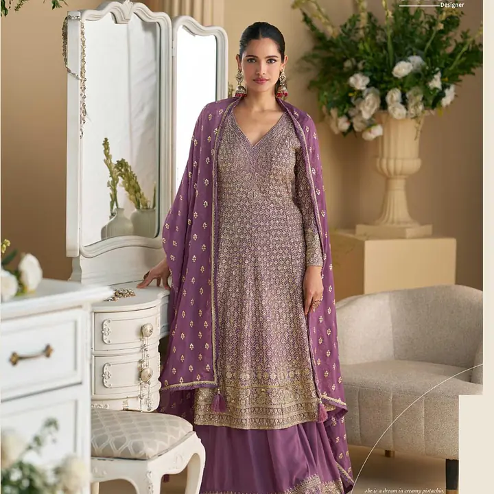 SAYURI DESIGNER VIRASAT GEROGETTE SALWAR SUIT - Master