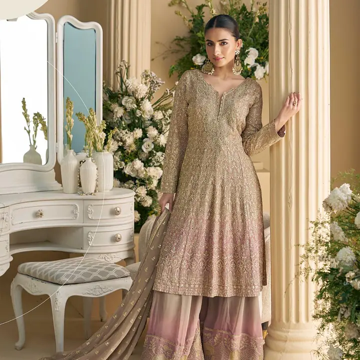 SAYURI DESIGNER VIRASAT GEROGETTE SALWAR SUIT - Master