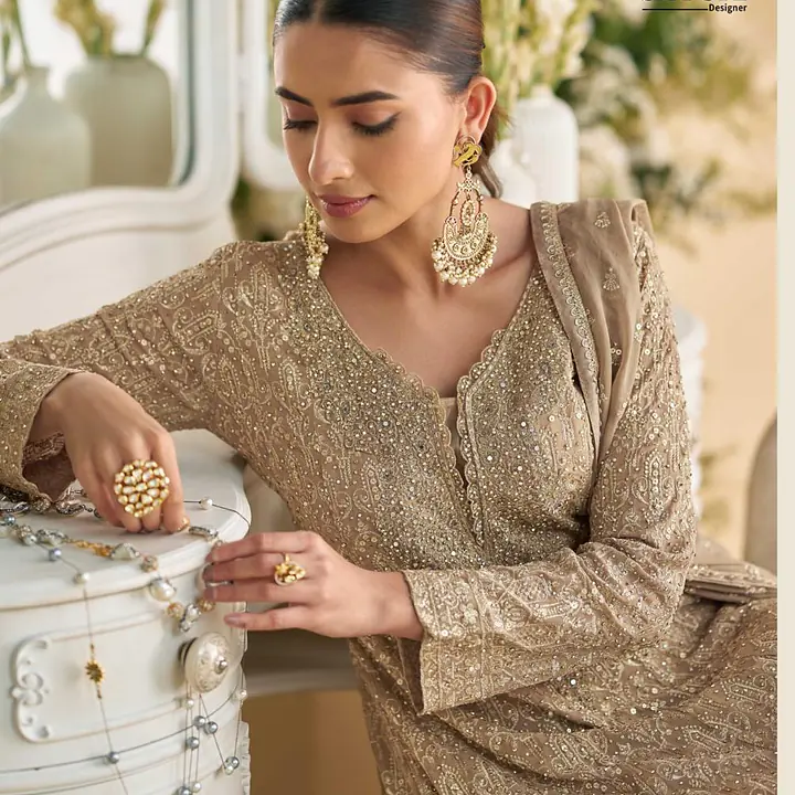 SAYURI DESIGNER VIRASAT GEROGETTE SALWAR SUIT - Master