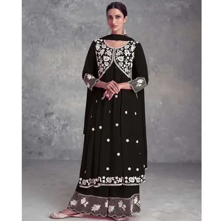 Embroidered Flared Salwar Suits - Master