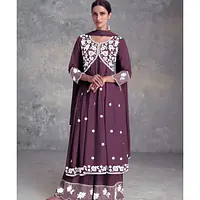 Embroidered Flared Salwar Suits - Master