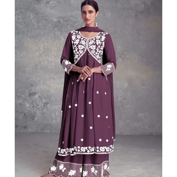 Embroidered Flared Salwar Suits - Master