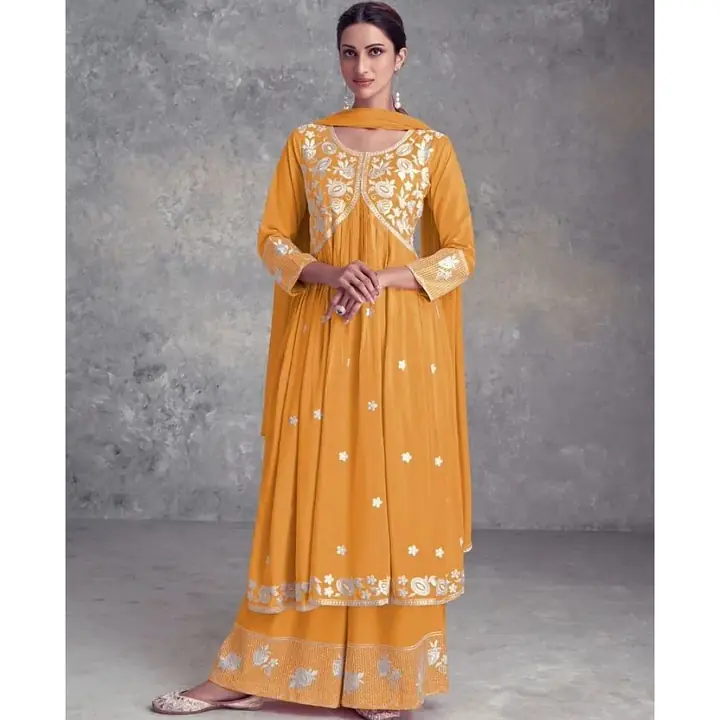 Embroidered Flared Salwar Suits - Master