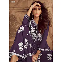 Floral Embroidered Lucknowi Chikankari Anarkali - Master