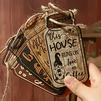 4pcs wooden coffee hangars - Master