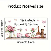 Creative Zing, Chic Butterfly & Kitchen Utensils Vinyl Wall Decal - Master