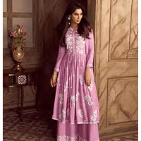Floral Embroidered Lucknowi Chikankari Anarkali - Master