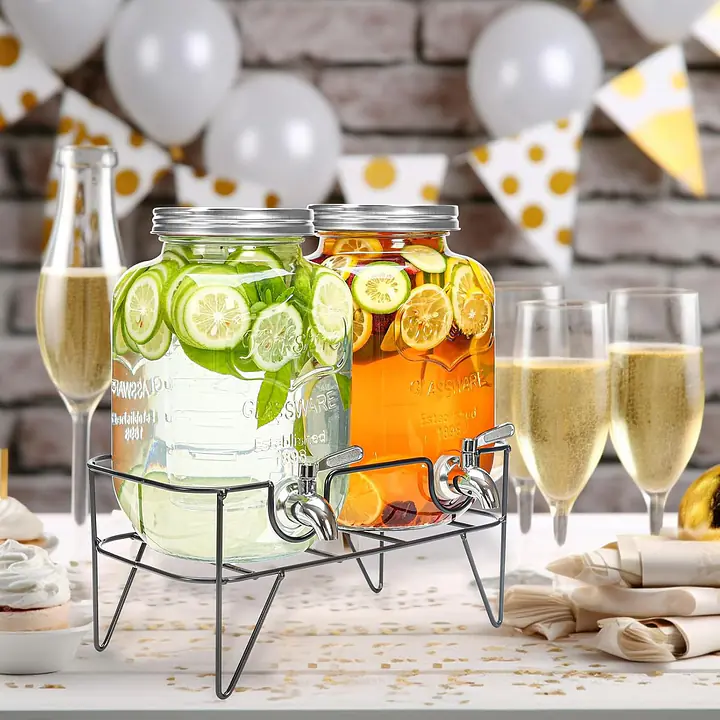 Glass Drink Dispenser 4Litre - Master