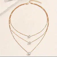 Elegant Multi-Layer Golden Necklace for Women with Star - Master