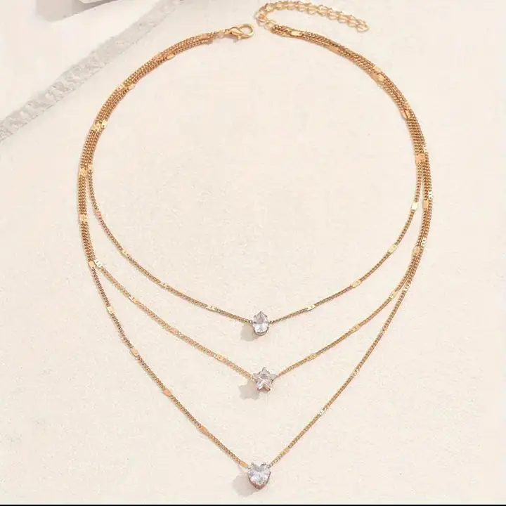 Elegant Multi-Layer Golden Necklace for Women with Star - Master
