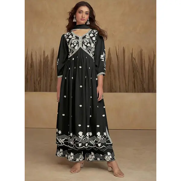 Viscose Rayon Embroidered Kurti primary image
