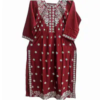Floral Embroidered Chikankari Pure Cotton Straight Kurta - Master