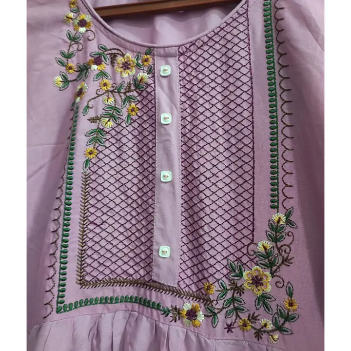 Embroidered Melon Sleeve Tunic Kurta - Master