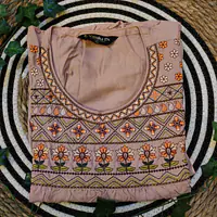 Embroidered Brown Sleeve kurta - Master