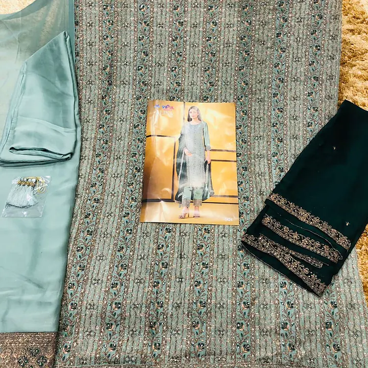 Heavy Rangoli semi stitched shalwar - Master