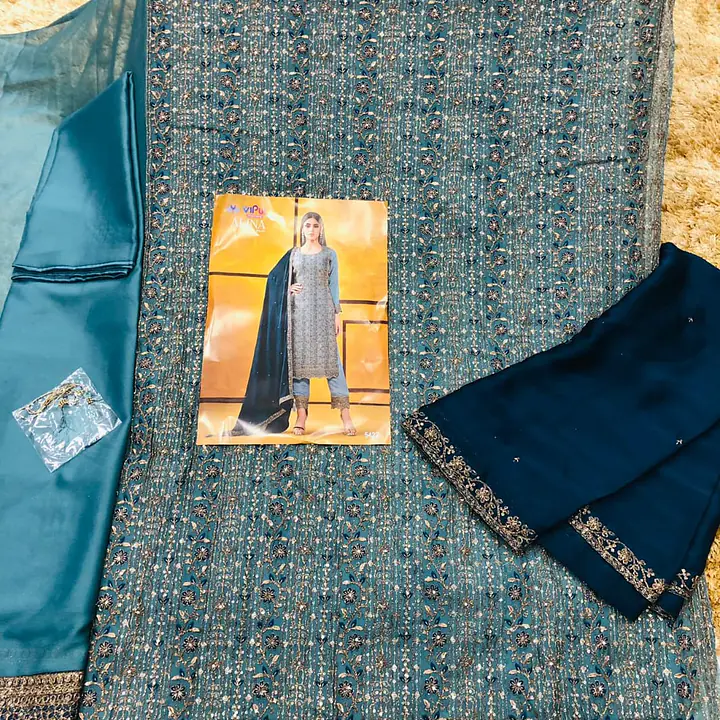 Heavy Rangoli semi stitched shalwar - Master