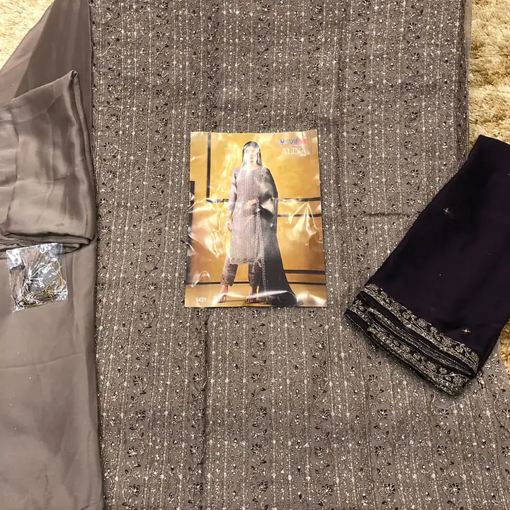 Heavy Rangoli semi stitched shalwar - Master