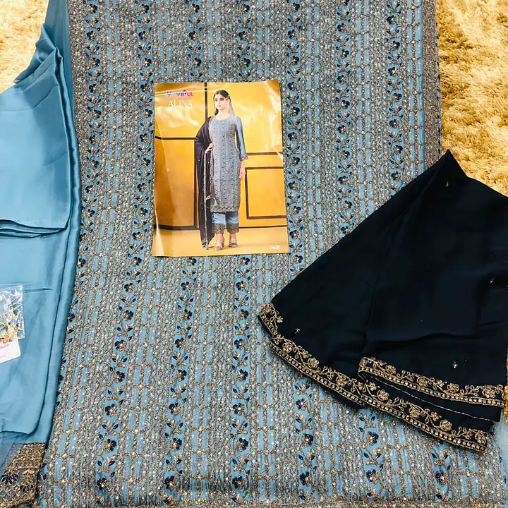 Heavy Rangoli semi stitched shalwar - Master