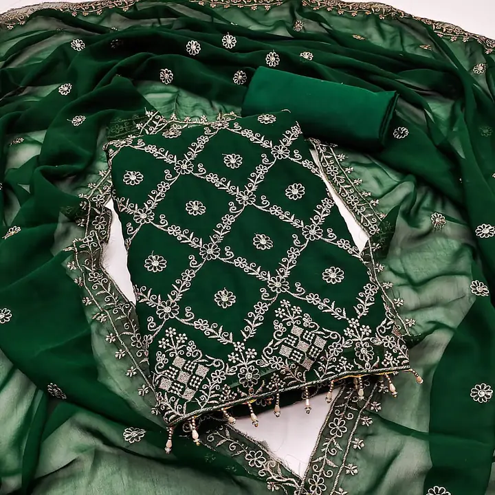 Semi stitched 3 piece dress - Master