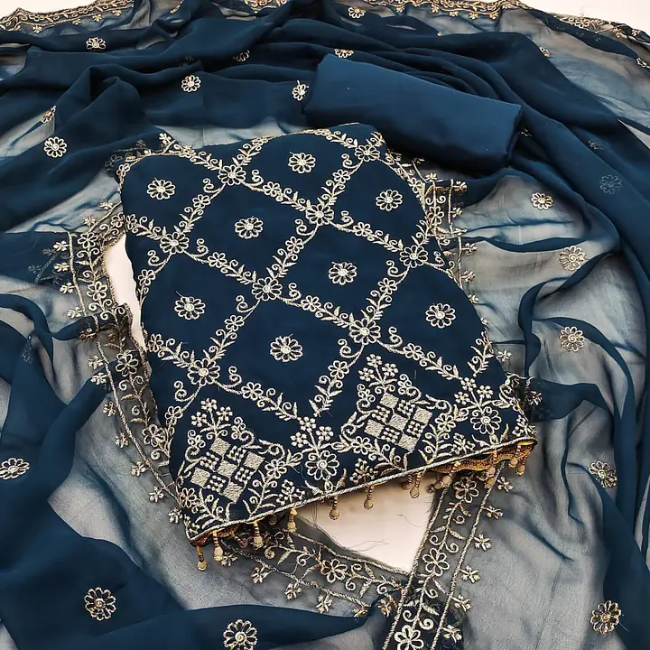 Semi stitched 3 piece dress - Master