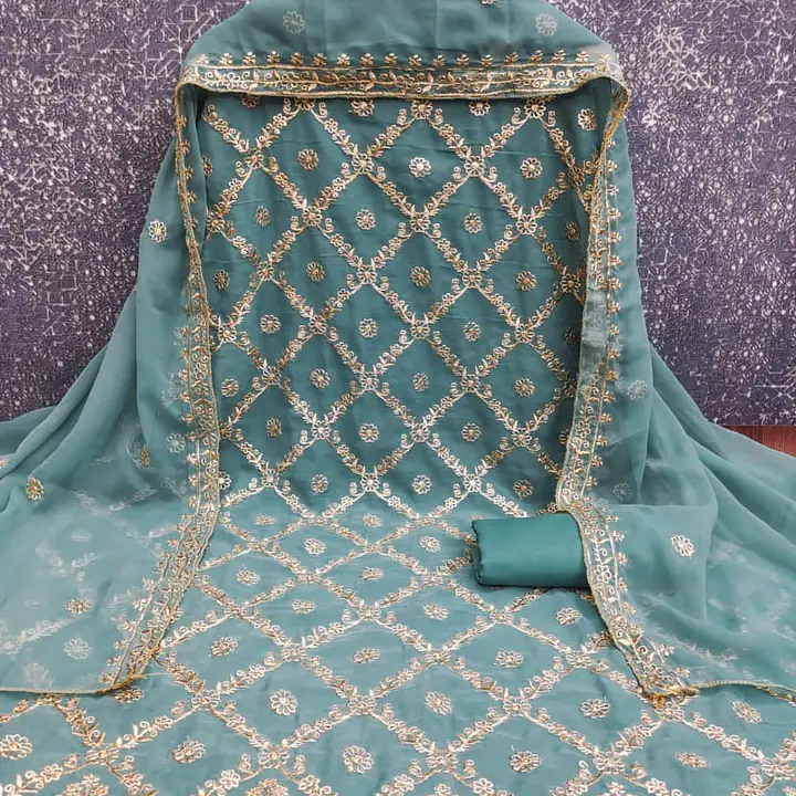 Semi stitched 3 piece dress - Master