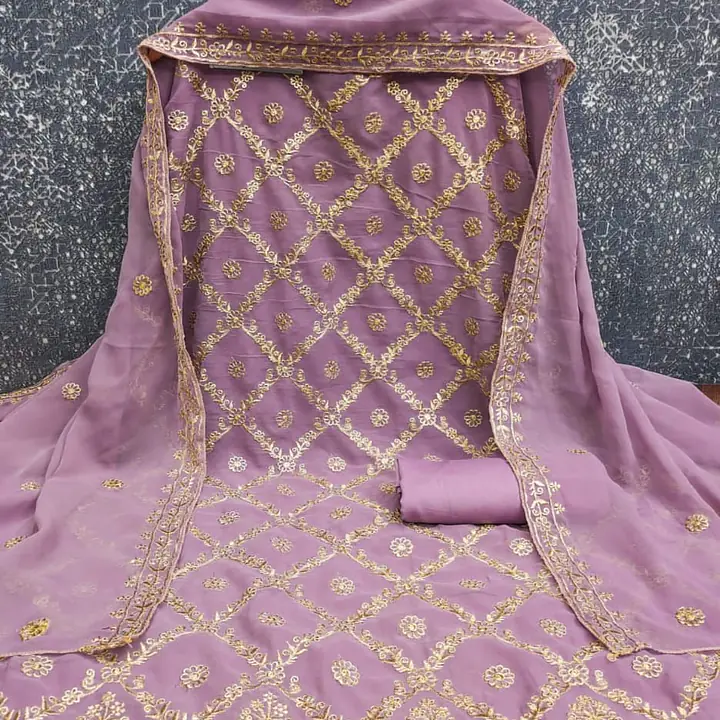 Semi stitched 3 piece dress - Master