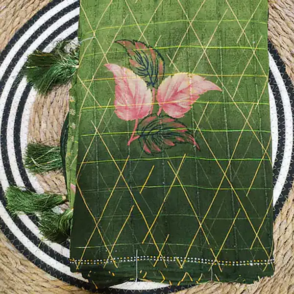 Designer Saree with Floral Motifs primary image