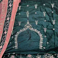 Gorgeous green Lehenga Set Semi Stitched - Master