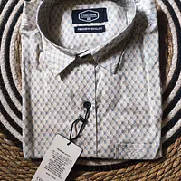 White Full Sleeve Printed Shirt - Master