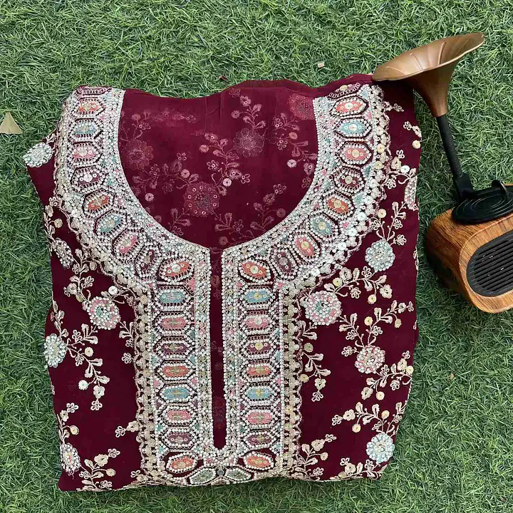 Exquisite Maroon Salwar Kameez - Master