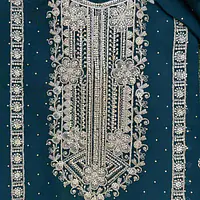 Teal Green Salwar Kameez Semi-Stiched - Master