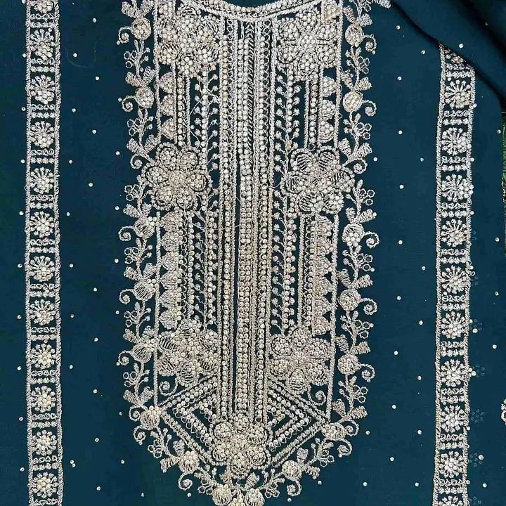 Teal Green Salwar Kameez Semi-Stiched - Master