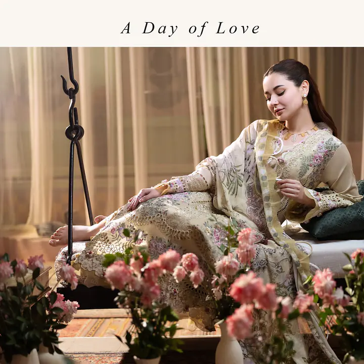 Shraddha Design Ombre floral dress Semi Stitched - Master