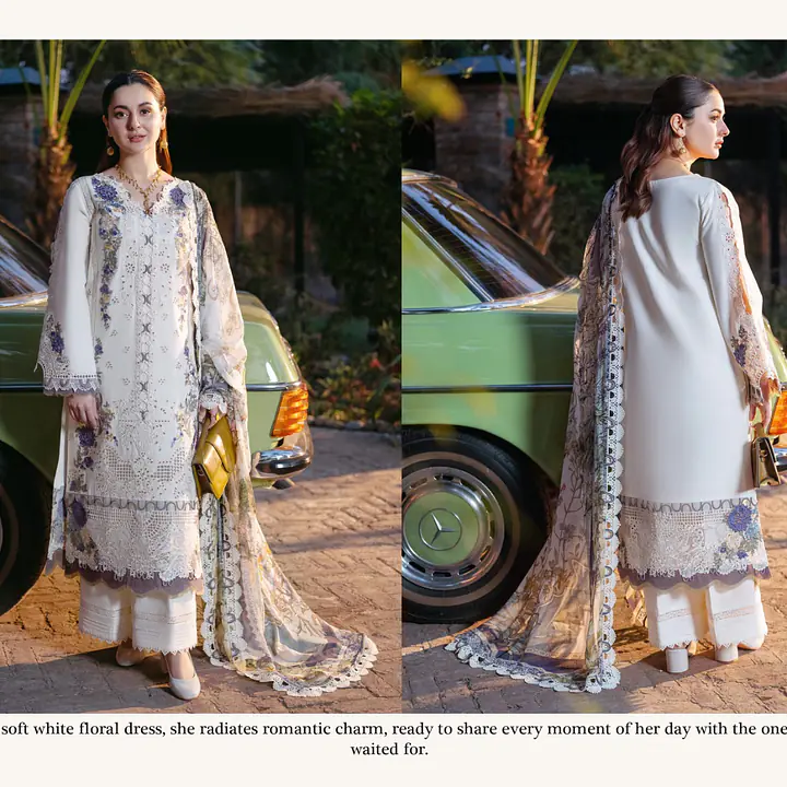 Shraddha Design Ombre floral dress Semi Stitched - Master