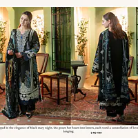 Shraddha Design Ombre floral dress Semi Stitched - Master