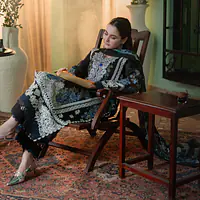 Shraddha Design Ombre floral dress Semi Stitched - Master