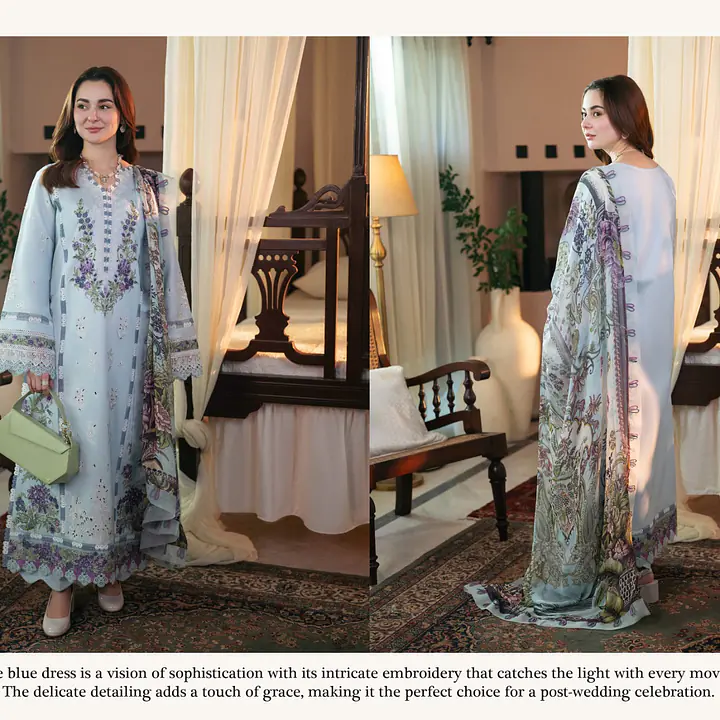Shraddha Design Ombre floral dress Semi Stitched - Master