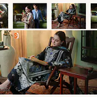 Shraddha Design Ombre floral dress Semi Stitched - Master