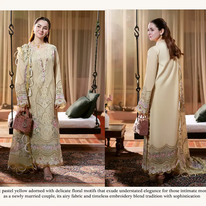 Shraddha Design Ombre floral dress Semi Stitched - Master