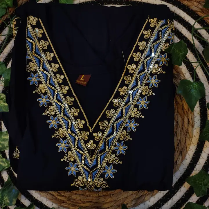 Floral Embroidered Cotton Straight Kurta - Master