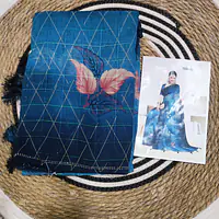 Designer Saree with Floral Motifs - Master