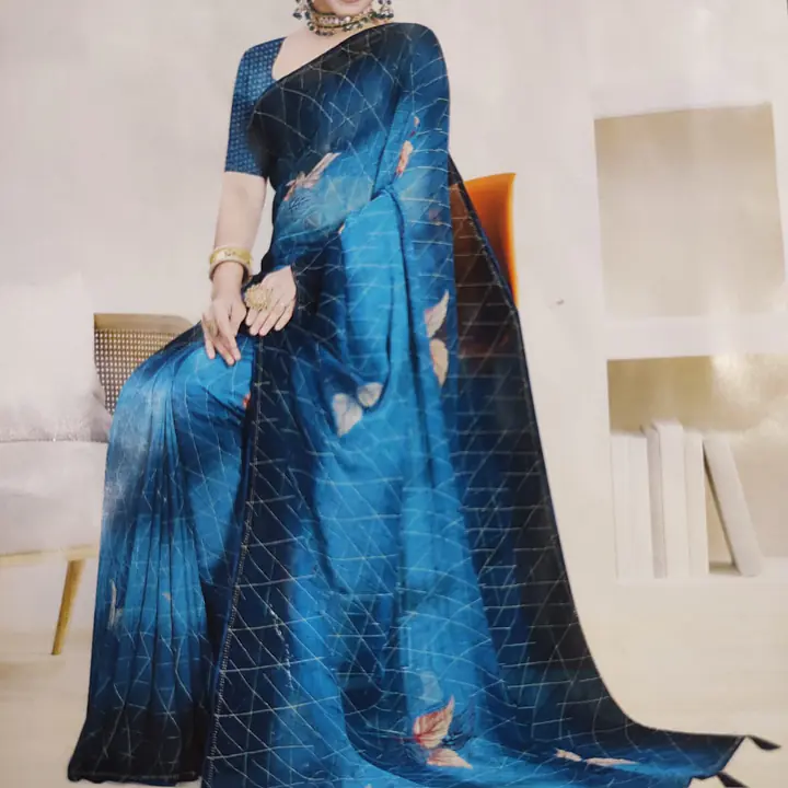 Designer Saree with Floral Motifs - Master