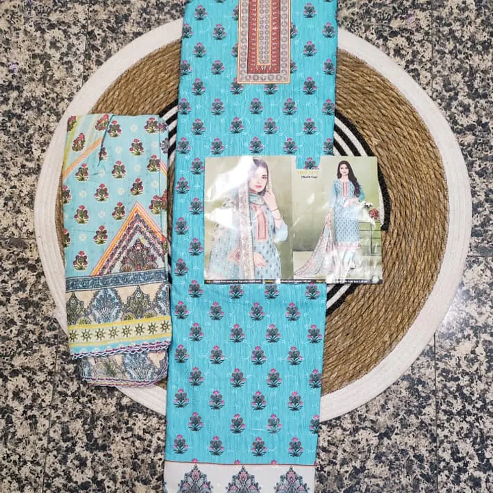 Beautifully Printed 3Pcs Set Semi Stiched - Master
