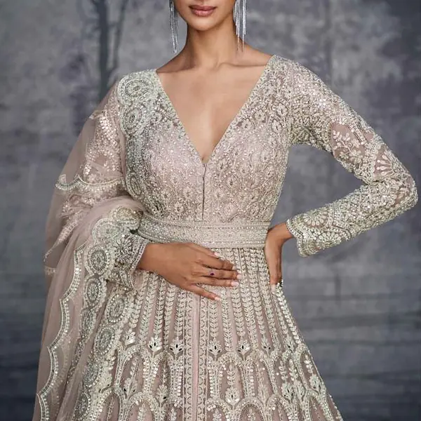 SAYURI - GLAMOUR NET LEHENGA CHOLI primary image